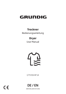 Manual Grundig GT55924F14 Dryer