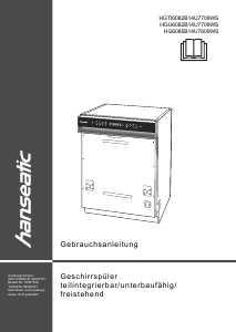 Manual Hanseatic HG6085B14U7609WS Dishwasher