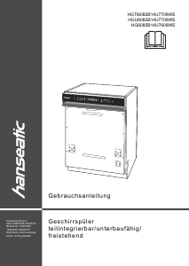 Handleiding Hanseatic HGTI6082B14U7709WS Vaatwasser