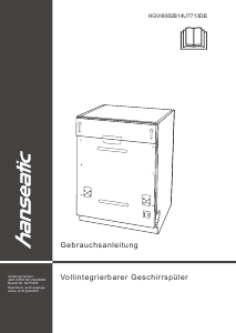 Bedienungsanleitung Hanseatic HGVI6082B14U7713DB Geschirrspüler