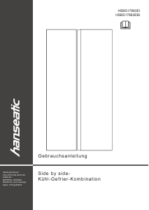 Manual Hanseatic HSBS17883EBI Fridge-Freezer