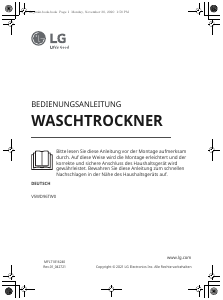 Bedienungsanleitung LG V5WD96TW0 Waschtrockner