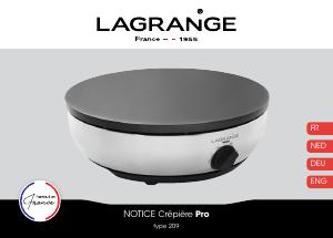 Manual Lagrange 209001 Pro Crepe Maker