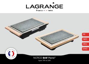 Mode d’emploi Lagrange 199002 Grill Pierre Gril de table