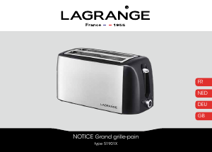 Mode d’emploi Lagrange 519010 Grille pain