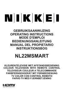 Mode d’emploi Nikkei NL22MSMART Téléviseur LED