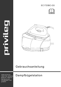 Bedienungsanleitung Privileg EC1720BC-GS Bügeleisen