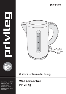 Bedienungsanleitung Privileg KE7121 Wasserkocher