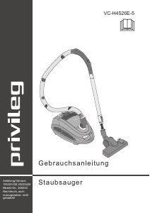 Bedienungsanleitung Privileg VC-H4526E-5 Staubsauger