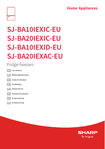 Manual de uso Sharp SJ-BA20IEXIC-EU Frigorífico combinado