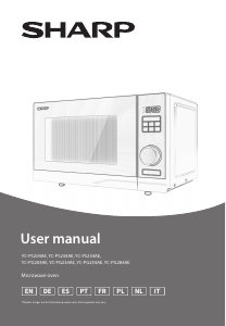 Manual de uso Sharp YC-PG254AE Microondas