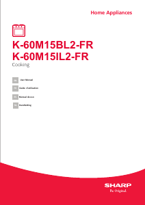 Mode d’emploi Sharp K-60M15BL2-FR Four