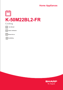 Mode d’emploi Sharp K-50M22BL2-FR Four