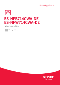 Bedienungsanleitung Sharp ES-NFB714CWA-DE Waschmaschine