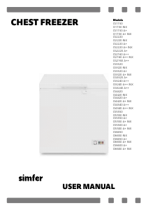 Manual Simfer CS5500 A+ Freezer