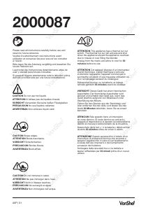 Manuale VonShef 2000087 Frullatore
