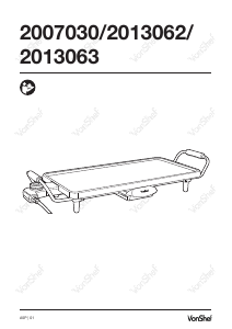 Manual VonShef 2013063 Table Grill