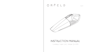 Manuale Orfeld EV-678 Aspirapolvere a mano