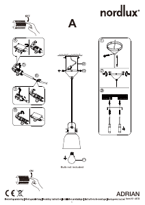 Bruksanvisning Nordlux Adrian 16 Lampa