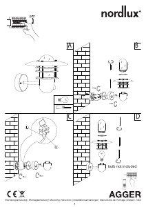 Manual Nordlux Agger Sensor Candeeiro