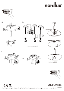 Návod Nordlux Alton 35 Svietidlo