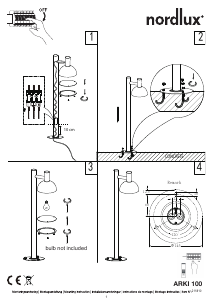 Bruksanvisning Nordlux Arki 100 Lampa