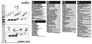 Handleiding Nordlux Cambio 3-Kit Lamp