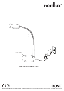 Bruksanvisning Nordlux Dove Lampa