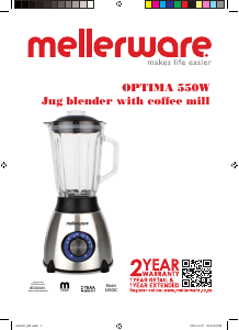 Mode d’emploi Mellerware 62600C Optima Blender