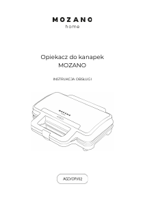 Instrukcja Mozano OPI 02 Kontakt grill