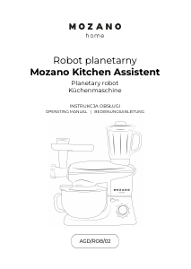 Handleiding Mozano ROB 02 Keukenmachine