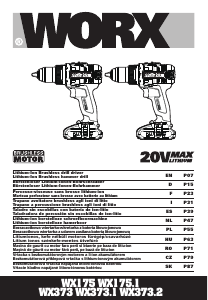 Návod Worx WX373.1 Stĺpová vŕtačka