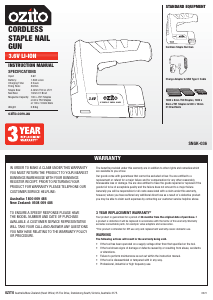 Manual Ozito SNGK-036 Tacker