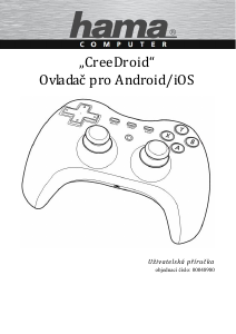 Manuál Hama 00048980 CreeDroid Herní ovladač
