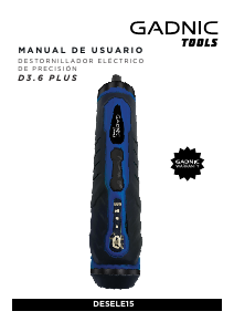 Manual de uso Gadnic DESELE15 Atornillador