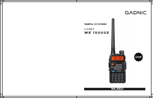 Manual de uso Gadnic WALKIE21 Walkie talkie