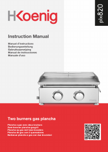 Manuale H.Koenig PLX820 Barbecue