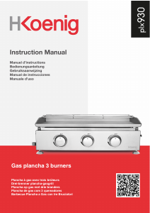 Manuale H.Koenig PLX930 Barbecue