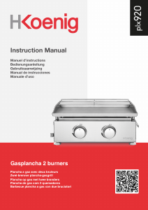 Manuale H.Koenig PLX920 Barbecue