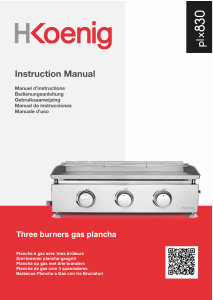 Manuale H.Koenig PLX830 Barbecue