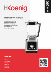 Bedienungsanleitung H.Koenig MXH880 Standmixer