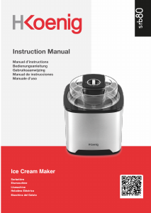 Manual H.Koenig SRB80 Ice Cream Machine