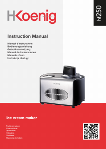 Manual H.Koenig HF250 Ice Cream Machine