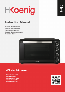 Mode d’emploi H.Koenig FO45 Four