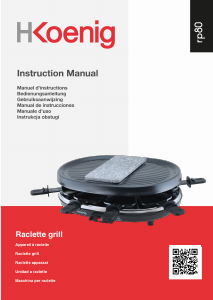 Manual H.Koenig RP80 Raclette Grill