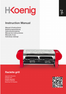 Manual H.Koenig RP2 Raclette Grill