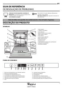 Manual Whirlpool WIC 3C26 PF Máquina de lavar louça