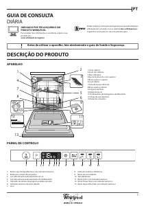 Manual Whirlpool WIO 3O33 DEL Máquina de lavar louça