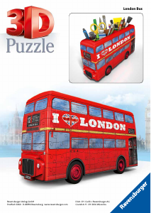 사용 설명서 Ravensburger London Bus 3D 퍼즐