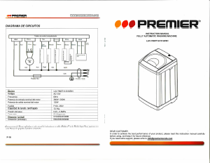 Handleiding Premier LAV-7680T1A101AEN1 Wasmachine